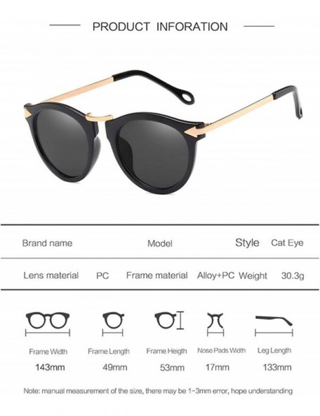 Cat Eye Cat Eye Sunglasses Women Sun Glasses Vintage Shades For Women Sunglass Ladies Flowers Sunglasses - C6 - C318W9HEXRN $...