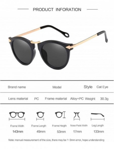 Cat Eye Cat Eye Sunglasses Women Sun Glasses Vintage Shades For Women Sunglass Ladies Flowers Sunglasses - C6 - C318W9HEXRN $...