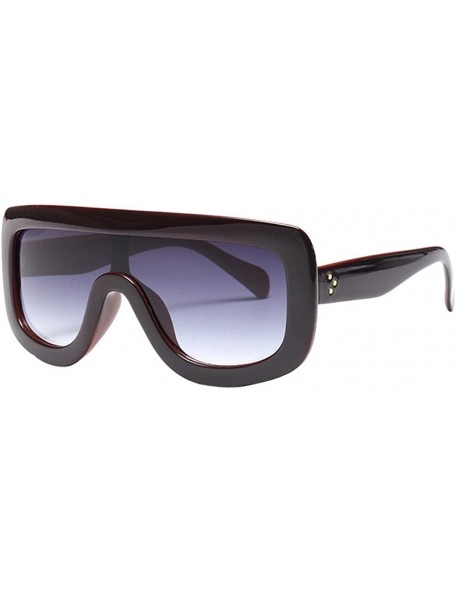 Goggle Sunglasses for Women Men Oversized Sunglasses Steampunk Goggles Retro Glasses Eyewear Mirror Sunglasses - C - C018QWKY...