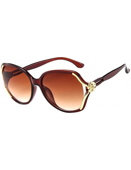 Goggle Mens Womens Rose Big Frame Retro Sunglasses Vintage Eyeglasses - A - C318UH0IC4W $9.49