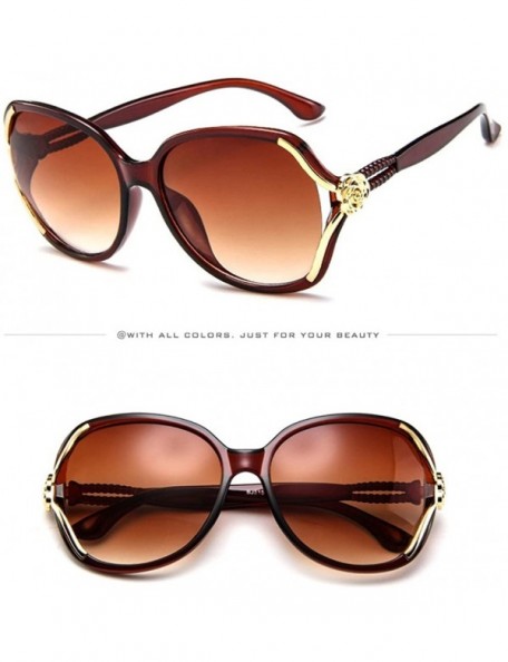 Goggle Mens Womens Rose Big Frame Retro Sunglasses Vintage Eyeglasses - A - C318UH0IC4W $9.49