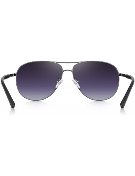 Oversized Oversized Polarized Sunglasses Protection - Gray&gray - CG18XXN2LCN $10.83