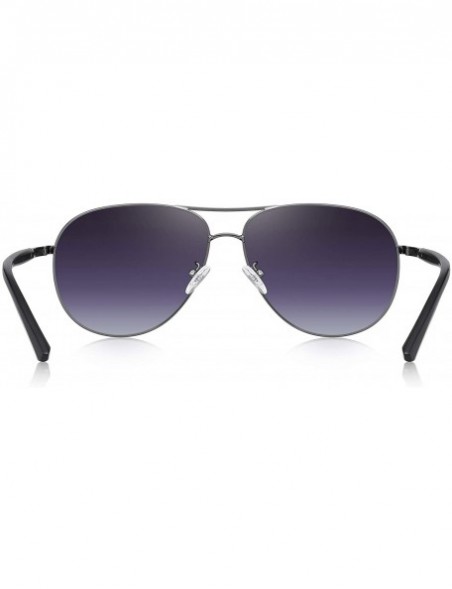 Oversized Oversized Polarized Sunglasses Protection - Gray&gray - CG18XXN2LCN $10.83