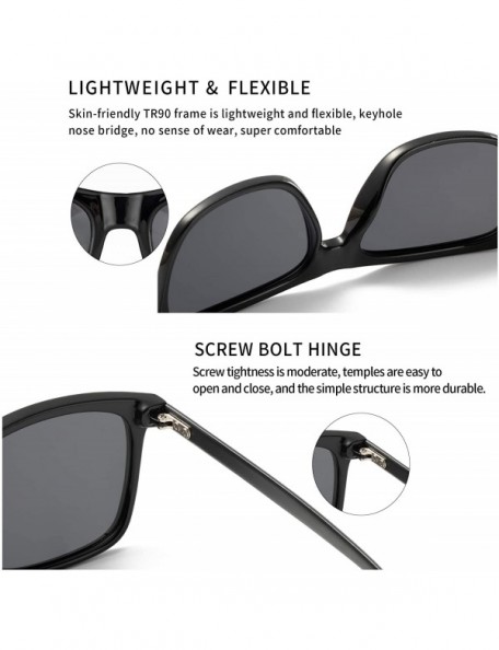 Square Unisex Polarized Sunglasses Classic Men Retro UV400 Brand Designer Square Al Mg Alloy Frame Sun glasses UV400 - CI1948...