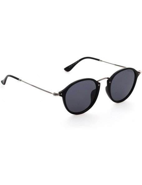 Round Made In ITALY Classic Round Sunglasses DS1537 - Black - CV189NK8YE5 $20.50