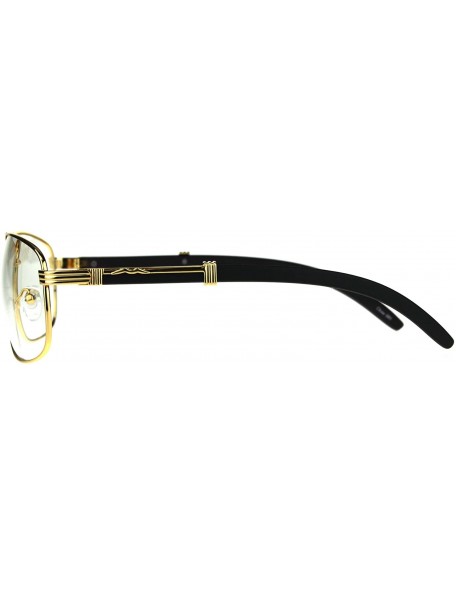 Oversized Mens Rectangular Art Nouveau Oversize OG Luxury Eye Glasses - Yellow Gold - C8189CGG0XE $13.55