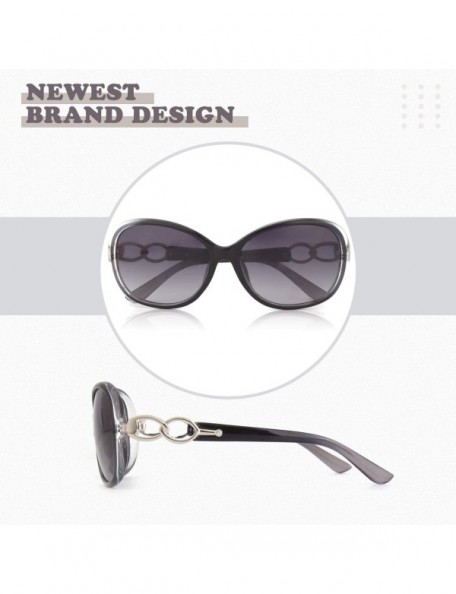 Square Polarized Sunglasses for Women Sun Glasses Fashion Oversized Shades S85 - CE18NE3YMM2 $15.74