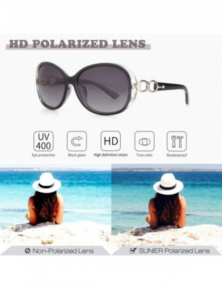 Square Polarized Sunglasses for Women Sun Glasses Fashion Oversized Shades S85 - CE18NE3YMM2 $15.74