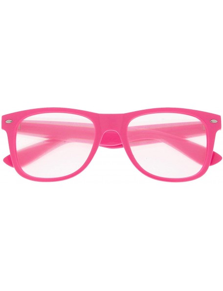 Square 1 Pc Rave Glasses Diffraction Firework Kaleidoscope Rainbow Glasses- Choose Color - Pink - CT18NEW52I2 $15.78