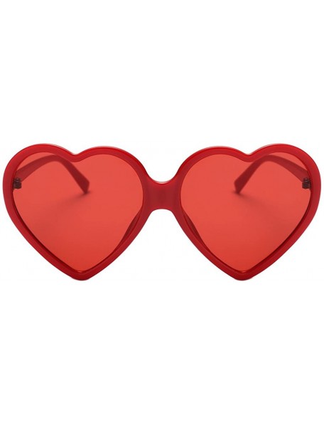 Oversized Women Fashion Oversized Heart Shaped Retro Sunglasses Cute Eyewear UV400 - CT1943EUZ58 $18.23