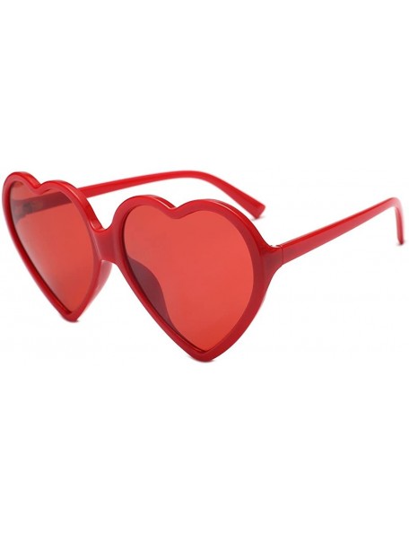 Oversized Women Fashion Oversized Heart Shaped Retro Sunglasses Cute Eyewear UV400 - CT1943EUZ58 $11.36