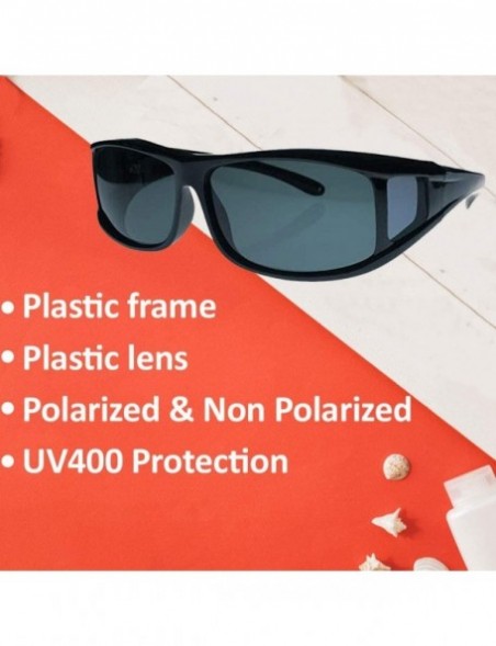 Oversized Fit Over Sunglasses Over Glasses - Polarized & Non-Polarized - Polarized Green Revo - CU11L6VYRIF $15.99