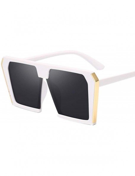 Sport Oversize Sunglasses Women Double Colors Fe Mirror Shades 2019 Vintage Brand Design Big Fe Sun Glasses Femme - 4 - CN18W...