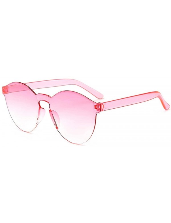 Oval sunglasses candy colored ladies fashion sunglasses Progressive - CH1983CQHX6 $36.80