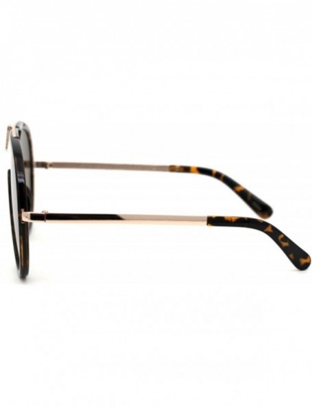 Shield Retro Shield Plastic Racer Fashion Sunglasses - Tortoise Silver Mirror - CD18XUSUCYO $13.79