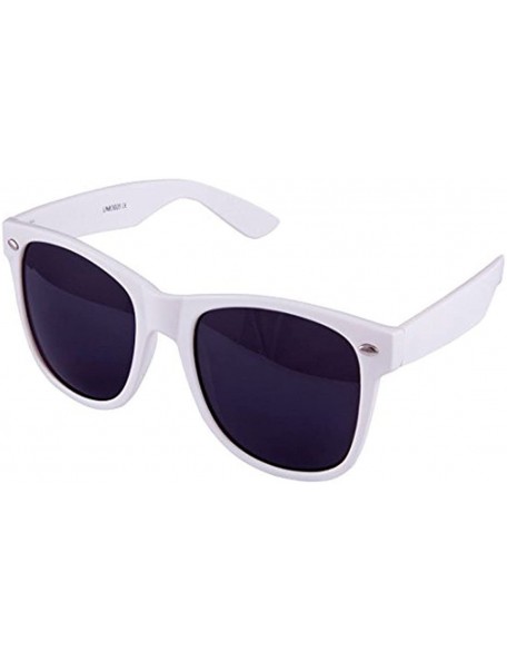 Aviator Wayfarer Aviator Style Sunglasses Retro Fashion Shades UV400 - White - CX12I2VO23B $7.94