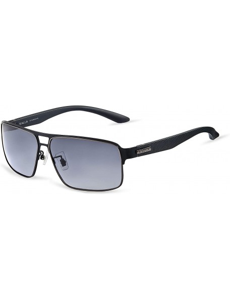 Rectangular KL6121C1 Men Ultra Lightweight Rectangle Sunglasses Polarized UV400 Protection Fashion Eyewear - C1195AAD2O3 $12.67