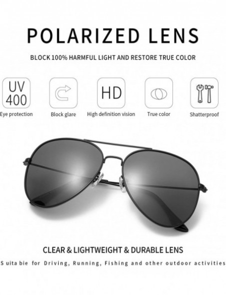 Oversized Polarized Sunglasses for Men Women Lightweight Mirror Sunglasses for Outdoor Activity Eye Glasses - Black - C419498...
