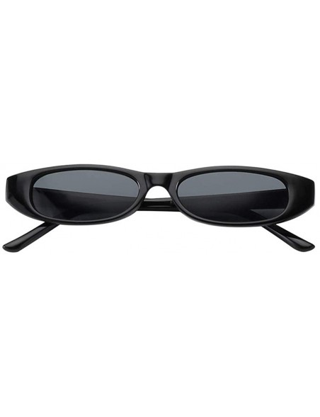 Oval Vintage Oval Sunglasses Women Brand Designer 2020 Retro Small Frame Sun Glasses Black Red Eyewear uv400 - CL198OIH63K $1...