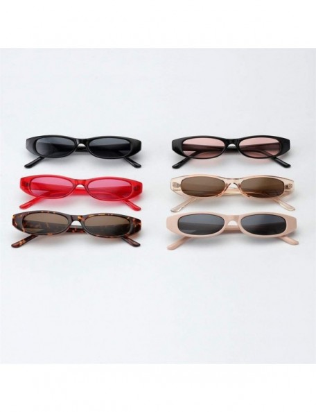 Oval Vintage Oval Sunglasses Women Brand Designer 2020 Retro Small Frame Sun Glasses Black Red Eyewear uv400 - CL198OIH63K $1...