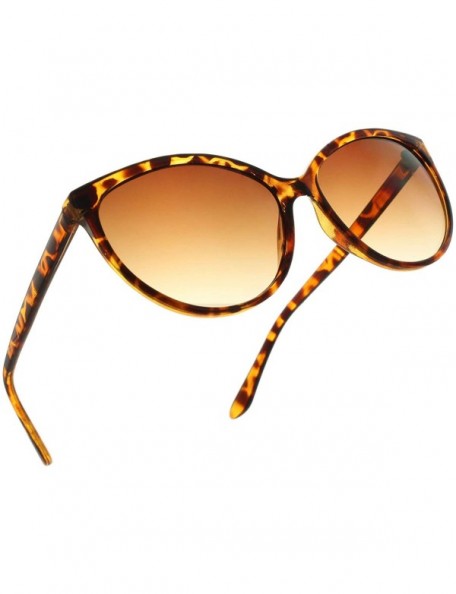 Cat Eye Cat Eye Sunglasses for Women Retro Vintage Cateye Sun Glasses with Designer Style - 100% UV Protection - Tortoise - C...