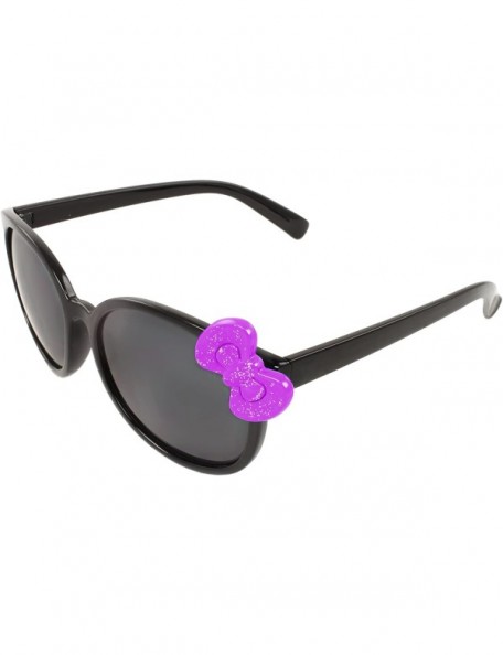 Oval TU9298K Retro Oval Fashion Sunglasses - Black Purple - CR11CB13NE3 $8.61