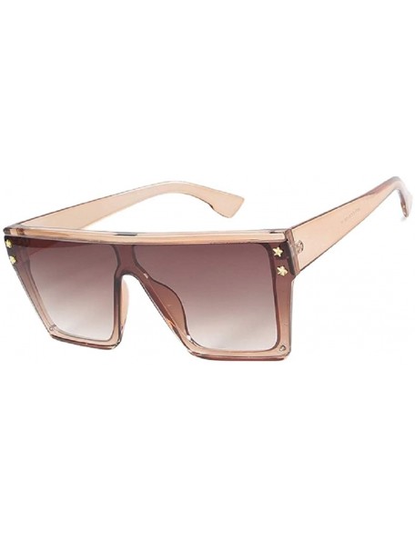 Square Fashion Pentagonal Sunglasses Enhanced protective film against glare - C6 - CJ18TQYEG0E $15.45
