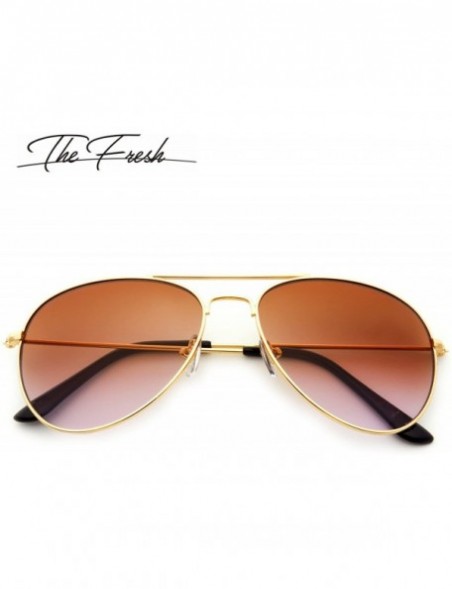 Sport Classic Metal Frame Oceanic Color Lens Aviator Sunglasses Gift Box - 5-gold - CV185K53T02 $12.22