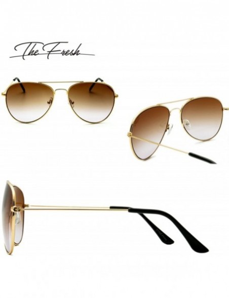 Sport Classic Metal Frame Oceanic Color Lens Aviator Sunglasses Gift Box - 5-gold - CV185K53T02 $12.22