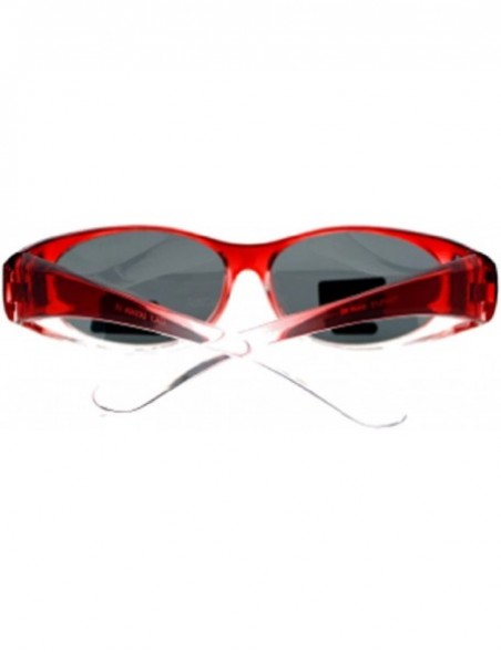 Sport Womens Polarized Fit Over Glasses Sunglasses Oval Rectangular - Wear Over Prescription Eyeglasses - CR194I58SSO $10.42
