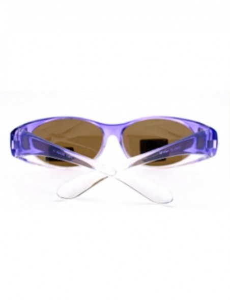 Sport Womens Polarized Fit Over Glasses Sunglasses Oval Rectangular - Wear Over Prescription Eyeglasses - CR194I58SSO $10.42