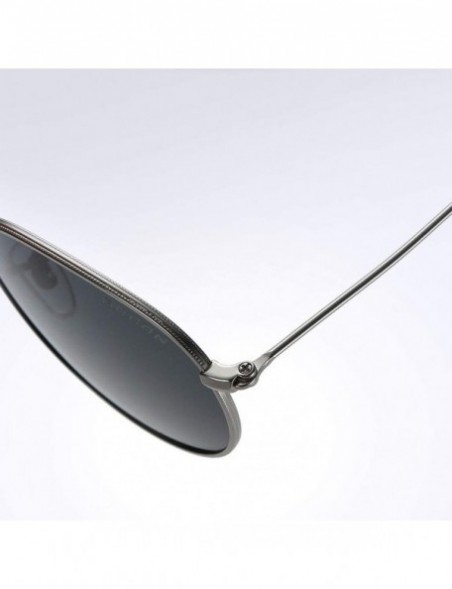 Oversized Unisex Polarized Folding Rimless Sunglasses UV400 Lens Glasses - Black - CF19034YLWD $18.16