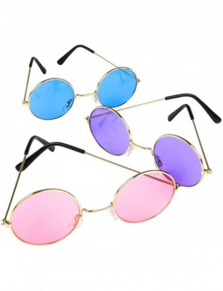 Round Round Colored Lens Sunglasses - One per Order - No Color Choice - CY113SXVKQB $9.03