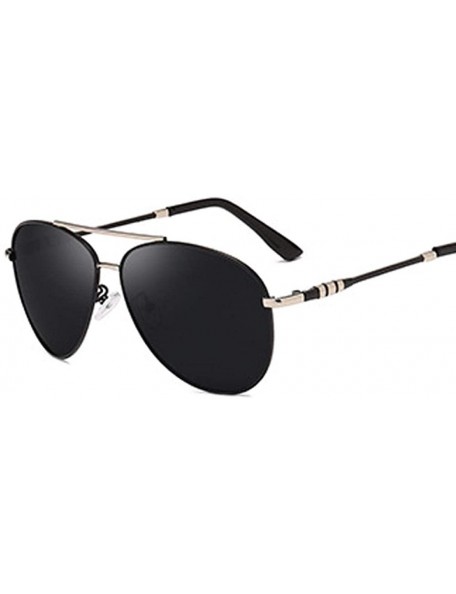 Aviator Trend Sunglasses Metal Frame Men'S Polarizer Fashion Driving Anti-Uv Sunglasses - CU18X9Y3XO6 $51.73