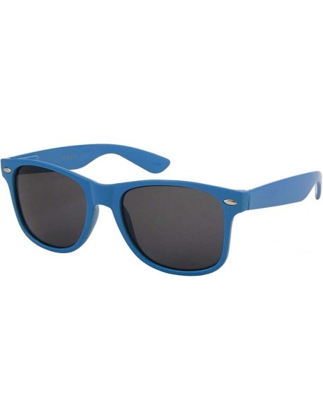 Wayfarer Sunglasses Classic 80's Vintage Style Design - Blue - CN11JWUDM6F $7.93