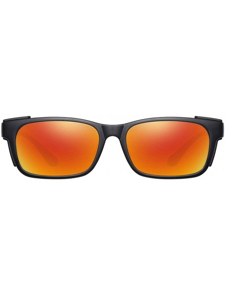 Wrap Fit Over Sunglasses for Women Men Polarized Lens Wear Over Prescription Glasses - Red - CG18ZUTCILY $14.92