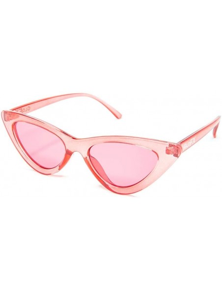 Cat Eye Cat Eye Sunglasses - Rose - Retro Vintage Mod Fashion Colored Lens Protection Glasses - Rose - CQ18LL5WKEX $8.84