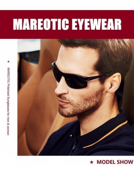 Sport Driving Polarized Sunglasses For Men & Women UV Protection Ultra Lightweight Al Mg - Rp-06 - CH18S0SQ7HT $26.40