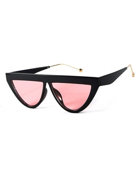 Cat Eye Cat Eye Flat Frame Sunglasses for Women - C8 Leopard Clear - CR19809N4NL $10.41