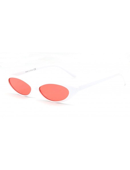 Oval Complete your trendy outfits with these true vintage small oval sunglasses - White - C918WU9TKW2 $41.89
