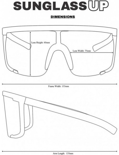 Rimless Large Flat Top Shield Sunglasses Semi-Rimless Square Mirrored Visor Aviator Style Shades 2-Pack - C318I9Q7Y2R $26.48