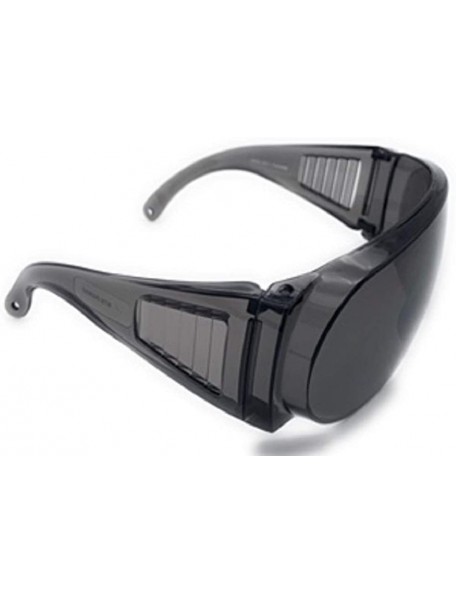 Wrap Fit Over Glasses No Blind Spot Yellow Lens Wrap Safety Sunglasses - Night Driving - Clear - Smoke Lens - Smoke - C4192AN...