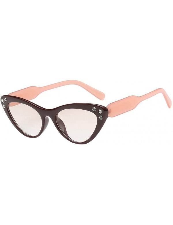 Square Women Man Sunglasses-Fashion Vintage Irregular Shape Sunglasses Eyewear Retro Unisex Sunglasses (D) - D - CY18OSNXXGL ...