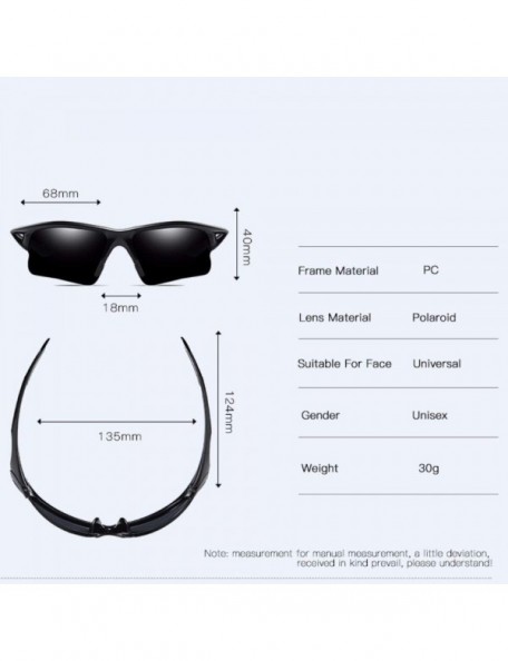 Sport Sports polarizing sunglasses for men and women anti-glare polarizing sunglasses outdoor riding glasses - C - C618Q92XA2...