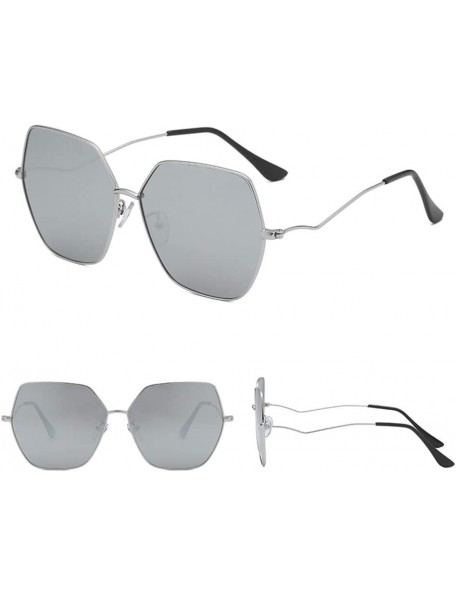 Oversized Irregular Shape Sunglasses - Summer Men Women Fashion Retro Eyewear - G - CZ18S66CWXD $16.57