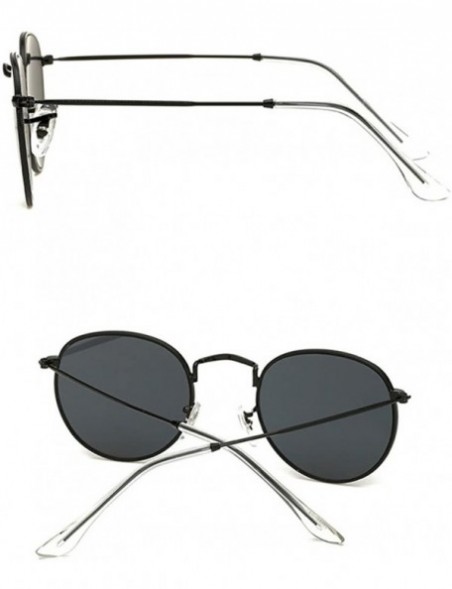 Sport Vintage Metal Round Oversized Sunglasses & Case Designer Sunglasse Women - Gold&blue - CV1808OTTSU $15.35