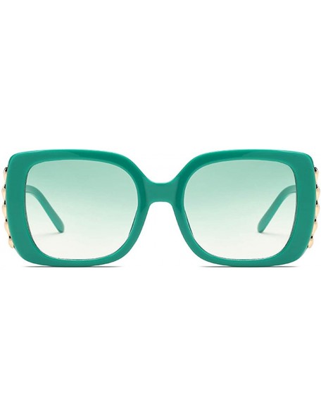 Sport Sunglasses Female Sunglasses Retro Glasses Men and women Sunglasses - Green - CZ18LLCOGRM $10.53