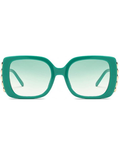 Sport Sunglasses Female Sunglasses Retro Glasses Men and women Sunglasses - Green - CZ18LLCOGRM $10.53