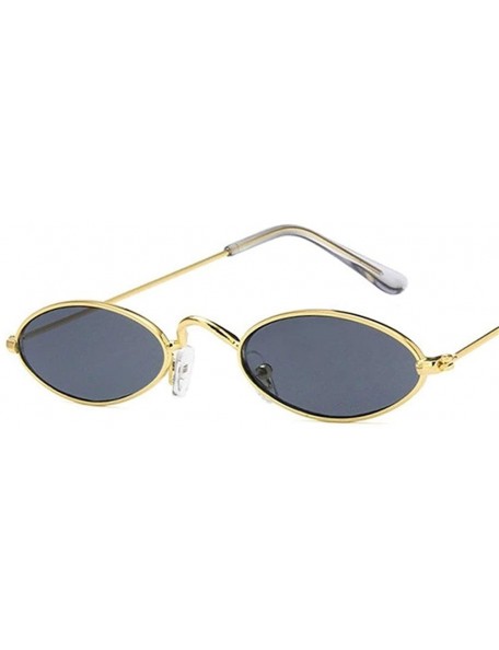 Oval Vintage Sunglasses Fashion Designer Glasses - 4 - CC198G7750D $17.47