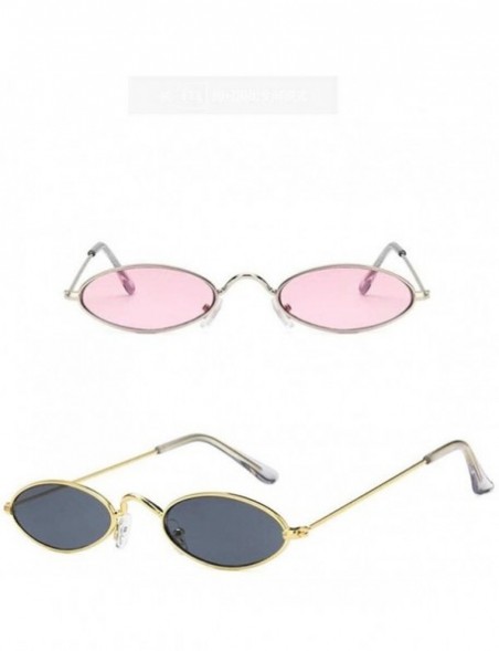 Oval Vintage Sunglasses Fashion Designer Glasses - 4 - CC198G7750D $17.47